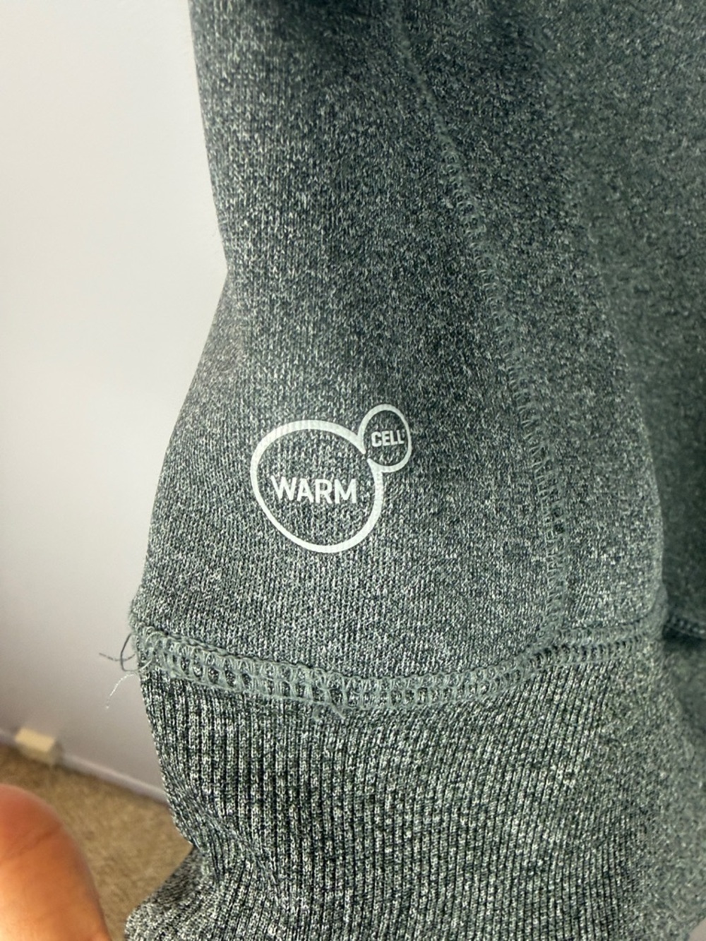 Puma Warm Cell Technical Pullover Hoodie - Heather Charcoal & Blue Women's Large - Picture 13 of 15